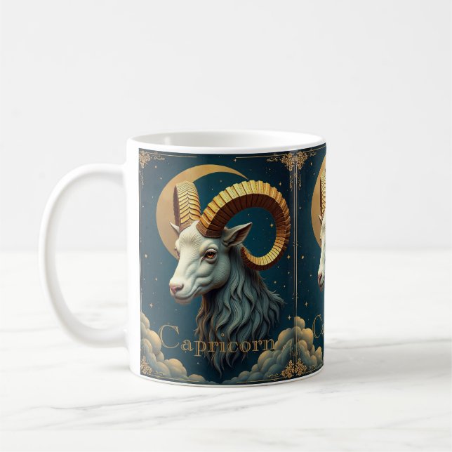 Symbole étoile Capricorn Mug foncé Horoscope (Gauche)