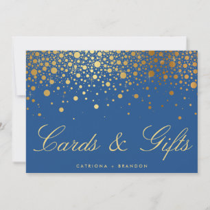 Symbole Faux Gold Foil Confetti Cartes et Cadeaux 