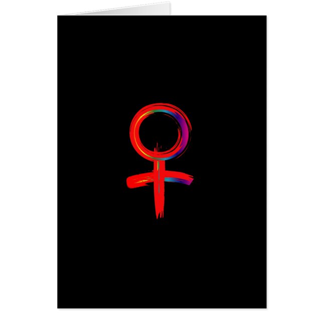 Symbole féminin universel pour femme (Devant)
