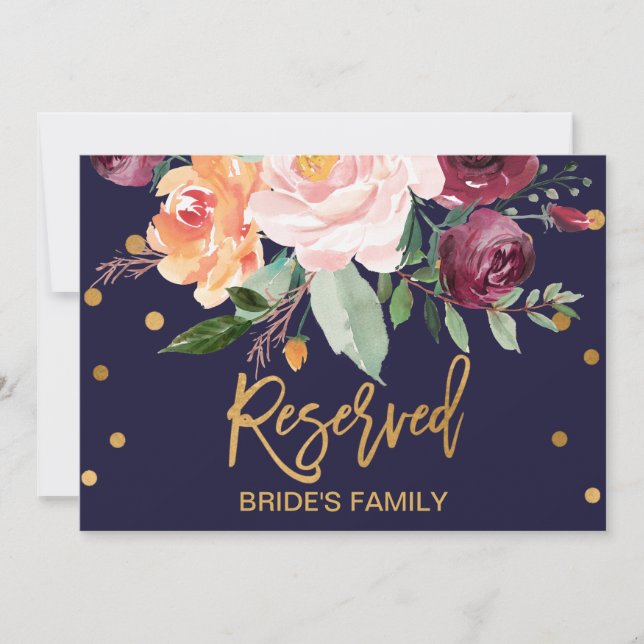 Symbole floral de l'automne réservé (Devant)