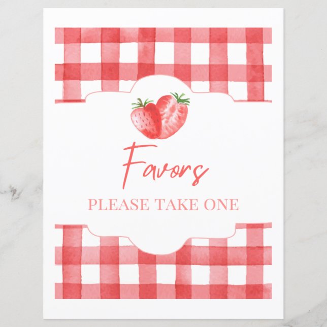 SYMBOLE Fraise Faveur | SYMBOLE Fraise 8x10" (Devant)