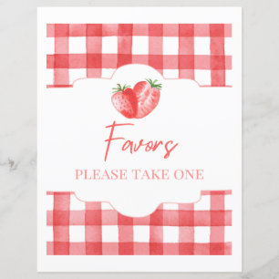 SYMBOLE Fraise Faveur SYMBOLE Fraise 8x10"