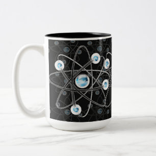 Symbole Geek scientifique Atom Mug noire