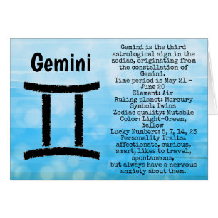 Symbole Gemini Joyeux anniversaire Horoscope Zodia