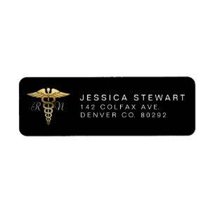 Symbole Gold Nursing   Étiquette personnalisé