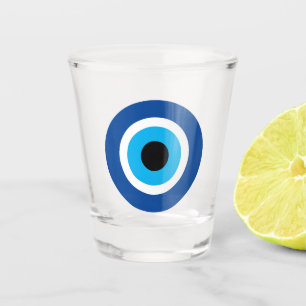 Symbole grec Mati Mati Mal Bleu Verre Tiré