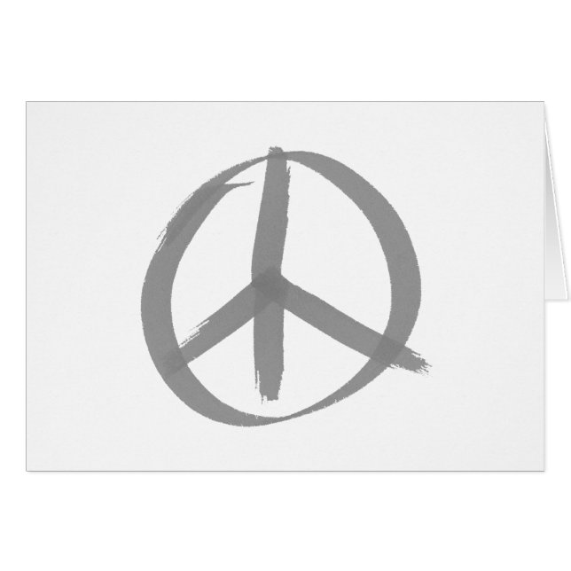 Symbole gris de paix (Devant Horizontal)