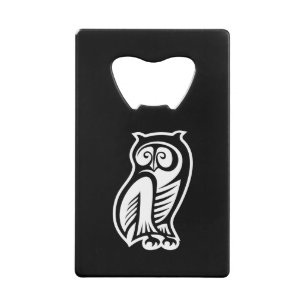 Symbole hibou blanc