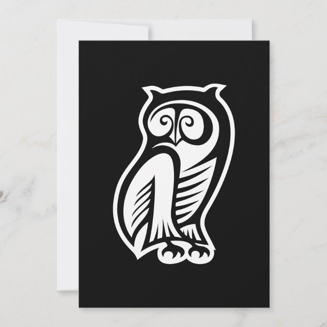 Symbole hibou blanc (Devant)