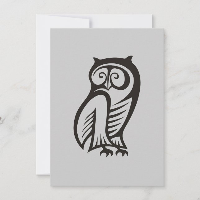 Symbole hibou noir (Devant)