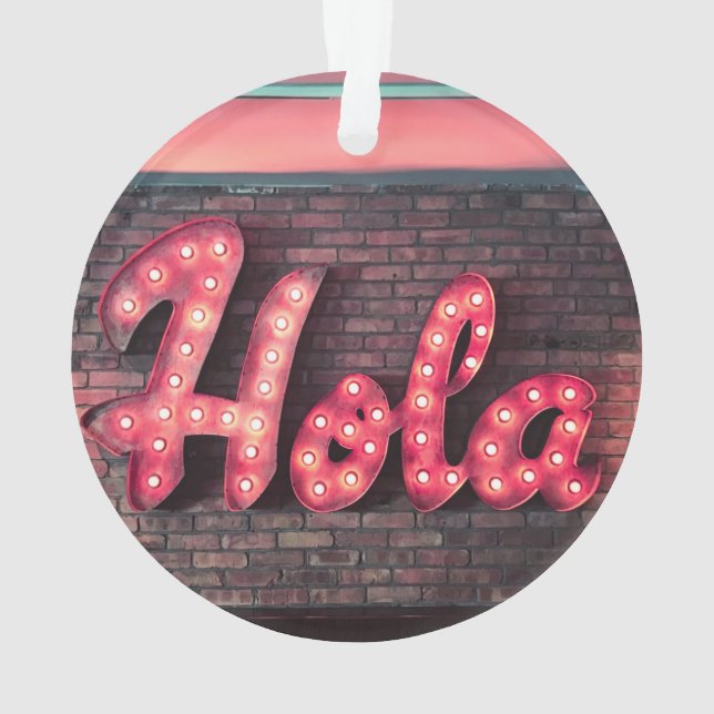 Symbole Hola espagnol Hello Neon (dos)