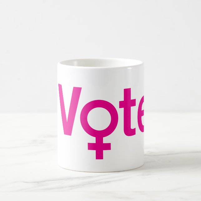 Symbole I Vote Mug w Female (Centre)