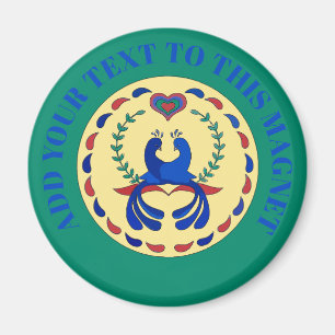 SYMBOLE Inséparable Hex Magnet néerlandais