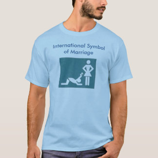 Symbole international de T-shirt de mariage