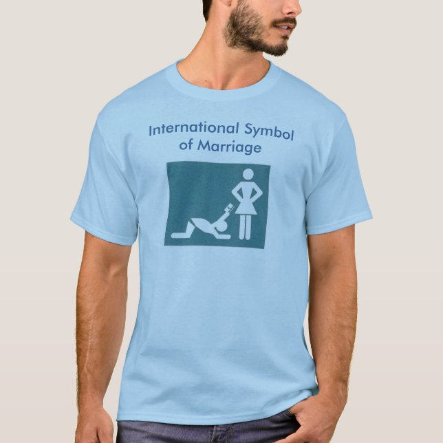 Symbole international de T-shirt de mariage (Devant)