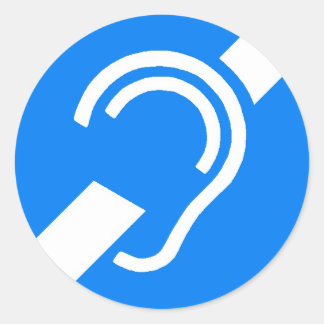 Symbole international Sticker pour les Sourds