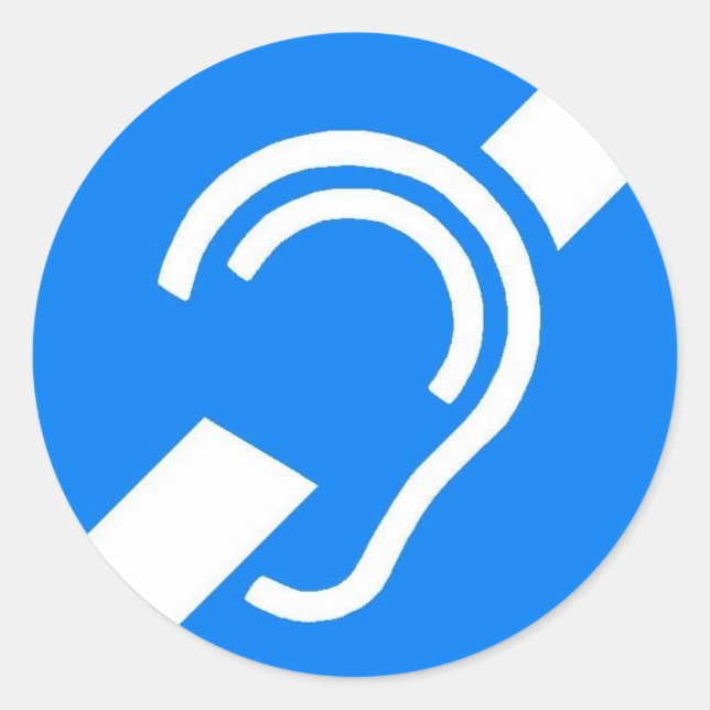 Symbole international Stickers pour les Sourds (Devant)