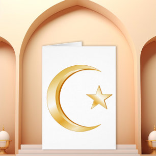 Symbole Islam Carte de voeux pliée
