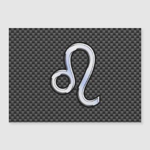 Symbole Leo Zodiac sur l'impression de fibre de ca