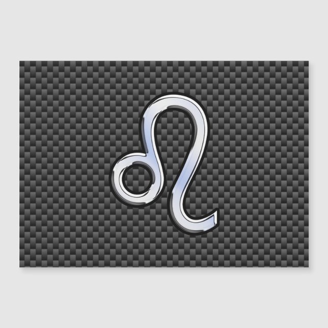 Symbole Leo Zodiac sur l'impression de fibre de ca (Devant)