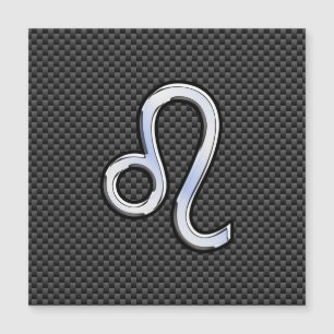 Symbole Leo Zodiac sur l'impression de fibre de ca