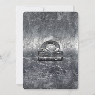 Symbole Libra Zodiac dans le style argenté de l'ac