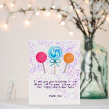 Symbole Lollipops Baby shower bonbon