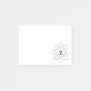 Symbole Lotus Flower Om Dessin Post-it Notes