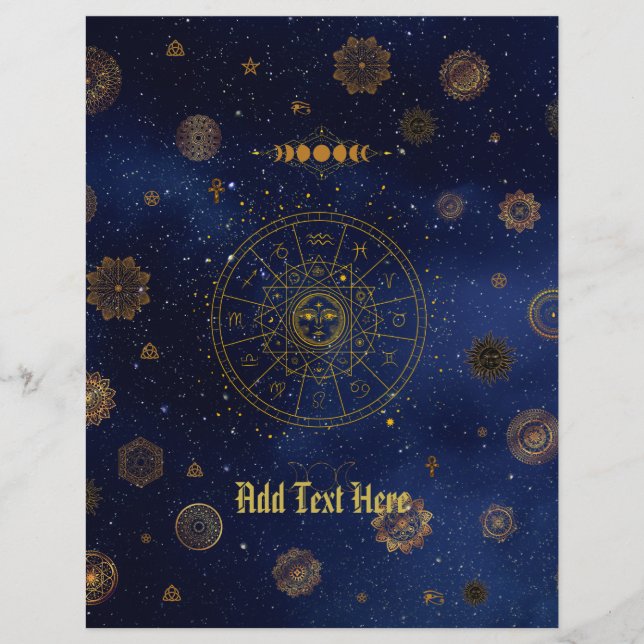 Symbole magique de Protection Mandala Pagan Witch (Devant)