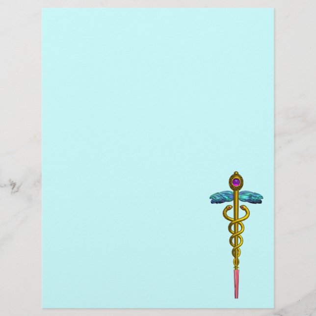 SYMBOLE MÉDICALE OR CADUCEUS (Devant)