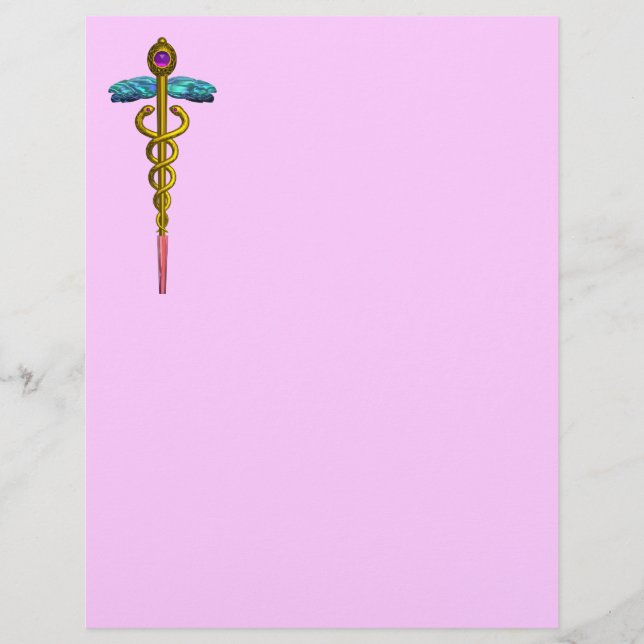 SYMBOLE MÉDICALE OR CADUCEUS (Devant)