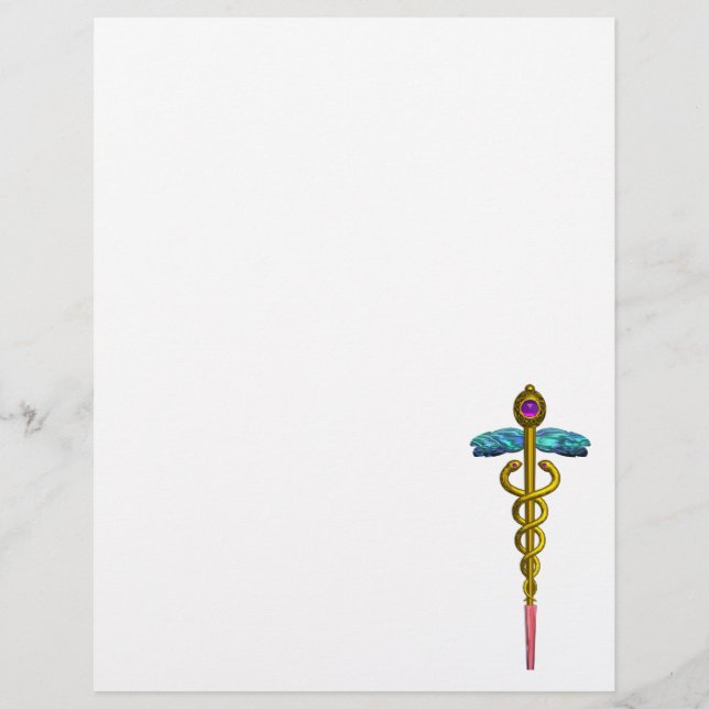 SYMBOLE MÉDICALE OR CADUCEUS (Devant)