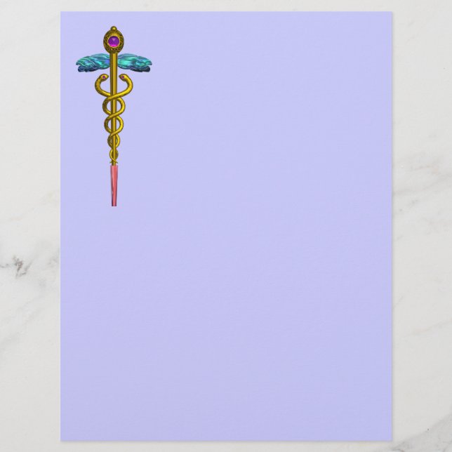 SYMBOLE MÉDICALE OR CADUCEUS (Devant)