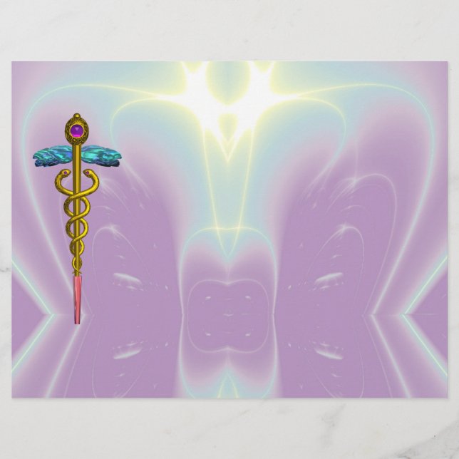 SYMBOLE MÉDICALE OR CADUCEUS (Devant)