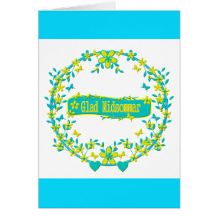 Symbole mi-été suède Glad midsommar.