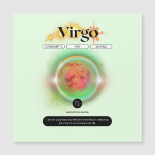 Symbole moderne Zodiac Virgo Quote Élément Terre
