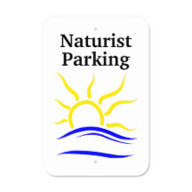 Symbole naturiste - Panneau de stationnement