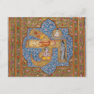 Symbole Om Aum Hindu, Carte postale Art Ancien