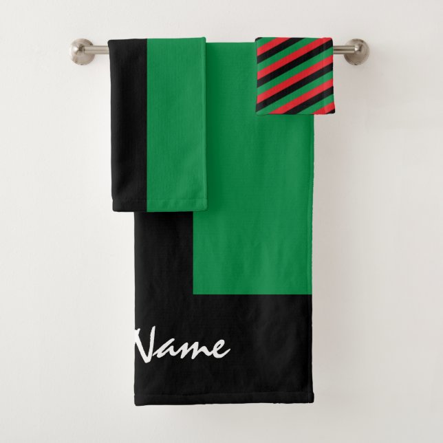 Symbole panafricain du drapeau et de l'UNIA / vent (En situation)