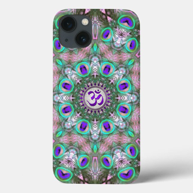 Symbole Peacolia Purple Om coque ipad (Verso)