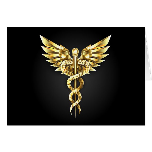 Symbole Polygonal Or Caduceus (Devant horizontal)