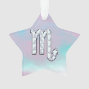 Symbole Scorpio Zodiac en style perle