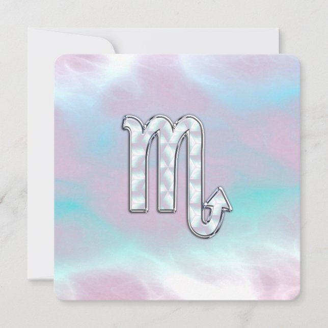 Symbole Scorpio Zodiac en style perle (Devant)