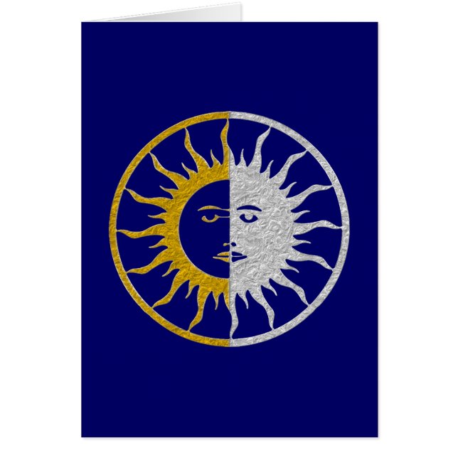 Symbole SOLEIL & LUNE - or argent (Devant)