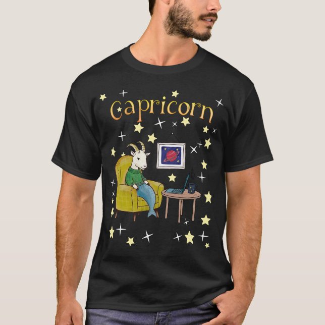 Symbole T-shirt Capricorn Zodiac Star (Devant)