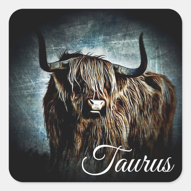 Symbole Taurus Taureau Zodiac Stickers Astrologie (Devant)