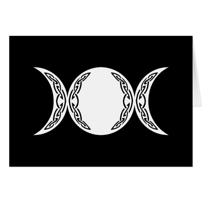 Symbole triple de lune de déesse (Devant horizontal)