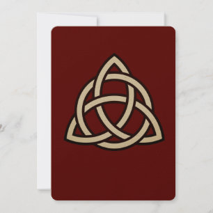 Symbole triquetra de noeud de trinité celtique
