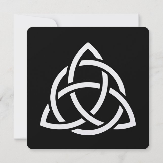 Symbole triquetra de noeud de trinité celtique (Devant)