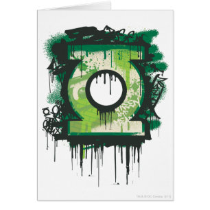 Symbole vert de graffiti de lanterne